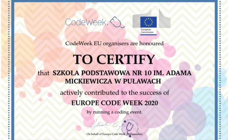 Code Week 2020 – podsumowanie